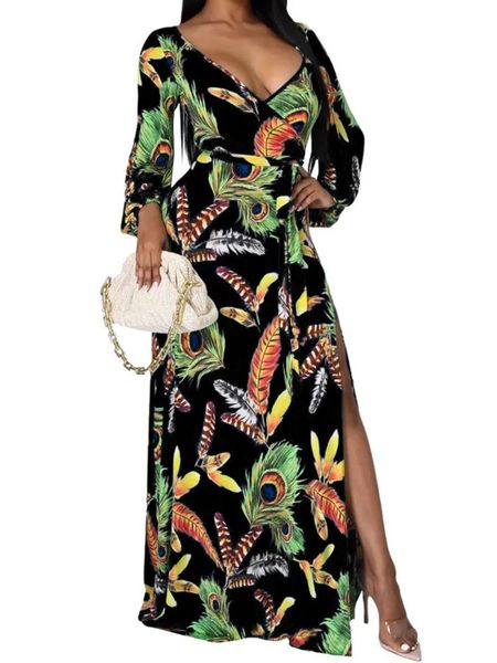 casual dresses beachwear women's printed v-neck dress long sleeve lace elegant 2021 spring and autumn, Black;gray
casual dresses beachwear women's printed v-neck dress long sleeve lace elegant 2021 spring and autumn, Black;gray