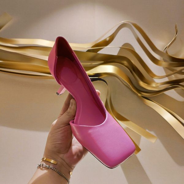 women square toe high heel dress shoes genuine leather slippers luxury design sandals fashion versatile ladies brand autumn winter style, Black
women square toe high heel dress shoes genuine leather slippers luxury design sandals fashion versatile ladies brand autumn winter style, Black