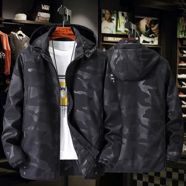 men's jackets 2021 plus size casual jacket spring and autumn loose version detachable hood camouflage pure black, Black;brown
men's jackets 2021 plus size casual jacket spring and autumn loose version detachable hood camouflage pure black, Black;brown
