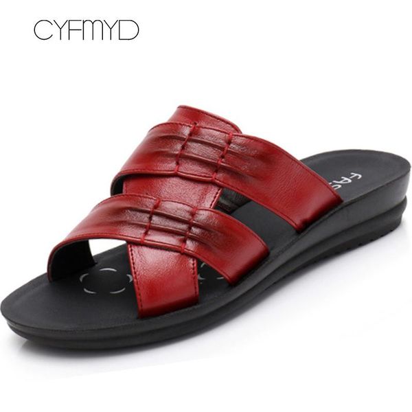 slippers for women genuine leather pleated fashion wedge woman hard-wearing non-slip female slipper summer, Black
slippers for women genuine leather pleated fashion wedge woman hard-wearing non-slip female slipper summer, Black