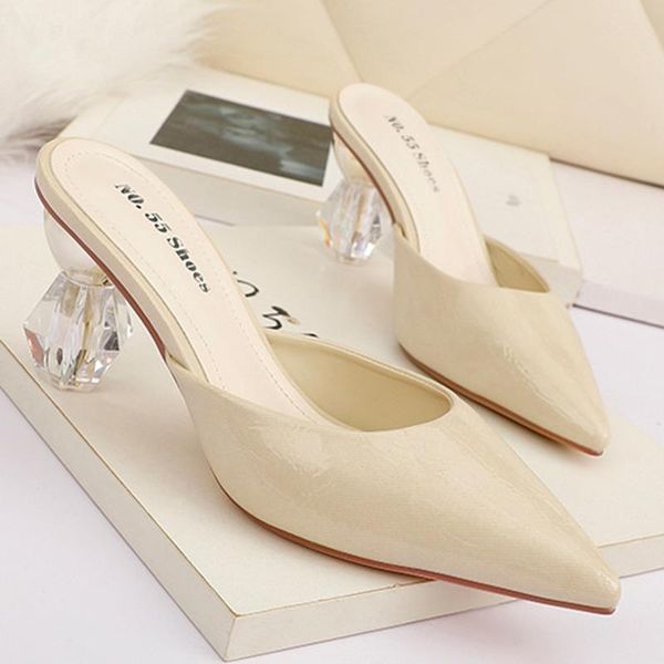 slippers women shoes spring 2021 style head crystal heel muller outer wear women's sandals and, Black
slippers women shoes spring 2021 style head crystal heel muller outer wear women's sandals and, Black