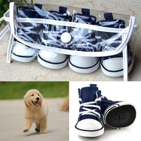 dog apparel 4pcs puppy pet dogs denim shoes anti-slip bootie walk causal sneaker sport boots
dog apparel 4pcs puppy pet dogs denim shoes anti-slip bootie walk causal sneaker sport boots