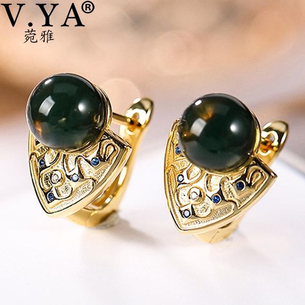 v.ya 925 sterling silver natural blue pearl stud earrings temperament luxury personality shield ear buckle jewelry, Golden;silver
v.ya 925 sterling silver natural blue pearl stud earrings temperament luxury personality shield ear buckle jewelry, Golden;silver