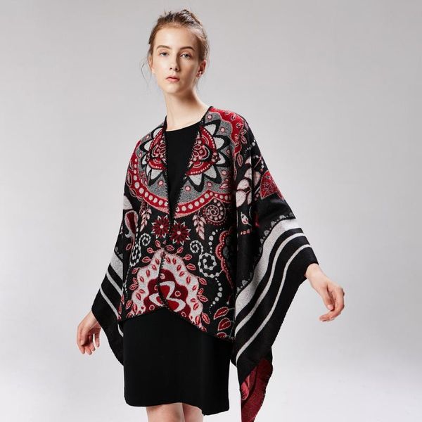 winter scarf women striped black ponchos capes thick warm shawls and scarves femme outwear mujer bufanda flower echarpes, Blue;gray
winter scarf women striped black ponchos capes thick warm shawls and scarves femme outwear mujer bufanda flower echarpes, Blue;gray