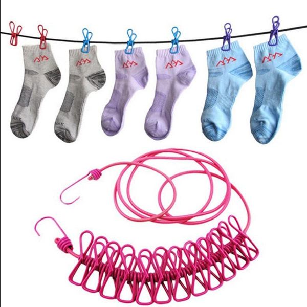 outdoor gadgets elastic washing line with 12 clips travel portable retractable clothesline home socks underwear clothes hanger
outdoor gadgets elastic washing line with 12 clips travel portable retractable clothesline home socks underwear clothes hanger