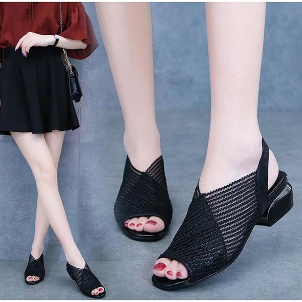 sandals 2021 women fashion thick heel peep toe women's shoes mesh breathable ladies plus size girls summer sandal, Black
sandals 2021 women fashion thick heel peep toe women's shoes mesh breathable ladies plus size girls summer sandal, Black