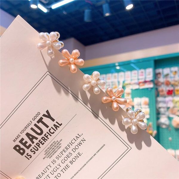 korean style simple cute pearl daisy flower hairpins children's small hair clips for girl fashion accessories, Slivery;white
korean style simple cute pearl daisy flower hairpins children's small hair clips for girl fashion accessories, Slivery;white