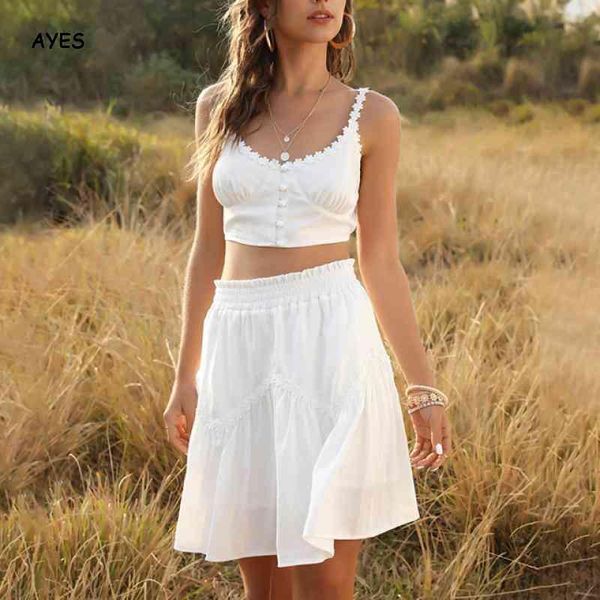 two piece dress 2pcs women summer sets 2021 lady girls casual sundress lace white camis skirts holiday pieces dresses selling
two piece dress 2pcs women summer sets 2021 lady girls casual sundress lace white camis skirts holiday pieces dresses selling