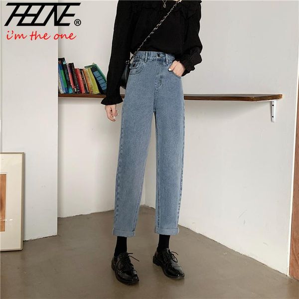 women's mom jeans pants fashion high waist denim loose harem casual trousers female pantalones vaqueros mujer, Blue
women's mom jeans pants fashion high waist denim loose harem casual trousers female pantalones vaqueros mujer, Blue