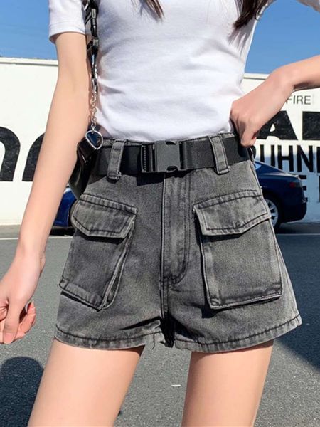 women's jeans denim shorts 2021 summer korean high waist and thin loose fitting tooling wide leg net gb09, Blue
women's jeans denim shorts 2021 summer korean high waist and thin loose fitting tooling wide leg net gb09, Blue