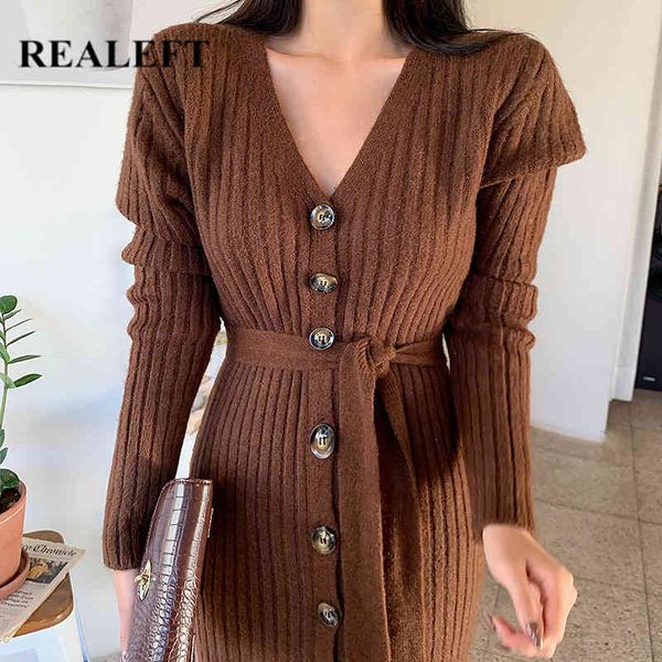 autumn winter single breasted warm long sweater dress sashes vintage sleeve v-neck loose knitting 210428, Black;gray
autumn winter single breasted warm long sweater dress sashes vintage sleeve v-neck loose knitting 210428, Black;gray