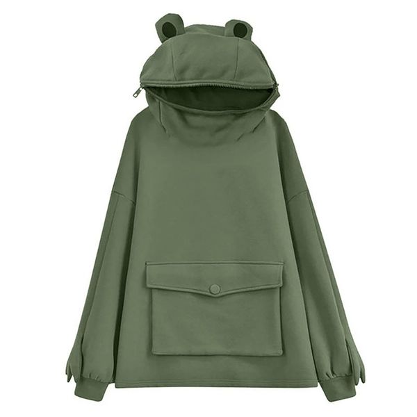frog hoodie harajuku sweatshirt women hoodies sweet japan creative stitching cute frogs pullover pocket hoodie tot sell 210728, Black
frog hoodie harajuku sweatshirt women hoodies sweet japan creative stitching cute frogs pullover pocket hoodie tot sell 210728, Black
