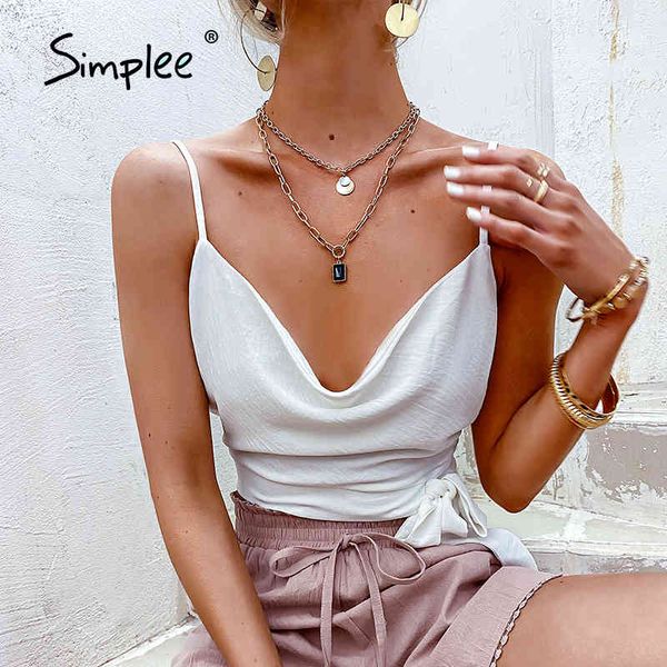 elegant solid v-neck sleeveless tanks women bow sash party camis female backless lady short light luxury 210414, White
elegant solid v-neck sleeveless tanks women bow sash party camis female backless lady short light luxury 210414, White