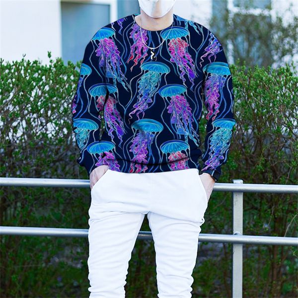 men's european and jellyfish printed 3d t-shirt visual impact party streetwear round neck long sleeve designer xl print daily top, White;black
men's european and jellyfish printed 3d t-shirt visual impact party streetwear round neck long sleeve designer xl print daily top, White;black