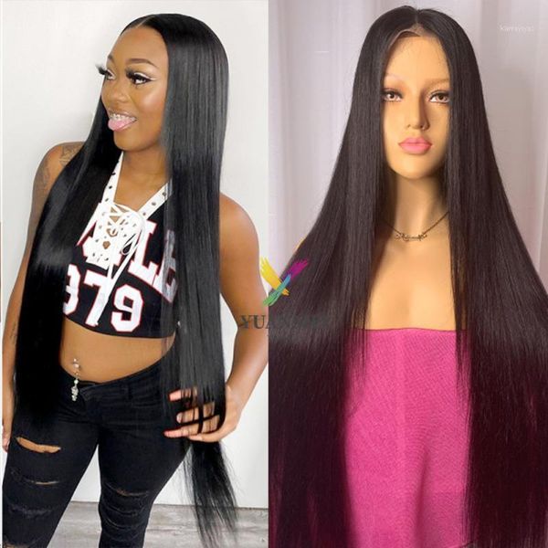 32 inch bone straight human hair wigs long brazilian for women 4x4 transparent lace closure wig1, Black;brown
32 inch bone straight human hair wigs long brazilian for women 4x4 transparent lace closure wig1, Black;brown