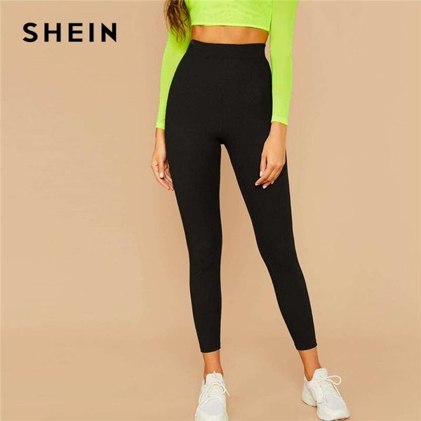 women's pants & capris shein black solid ribbed knit skinny basic leggings women bottoms 2021 autumn active wear stretchy cropped casua, Black;white
women's pants & capris shein black solid ribbed knit skinny basic leggings women bottoms 2021 autumn active wear stretchy cropped casua, Black;white