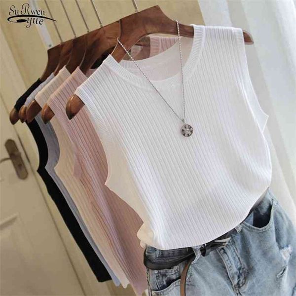 fashion women's wide shoulder strap elegant women tank o neck thin sleeveless ice silk knitted vest slim clothing 4588 210421, White
fashion women's wide shoulder strap elegant women tank o neck thin sleeveless ice silk knitted vest slim clothing 4588 210421, White