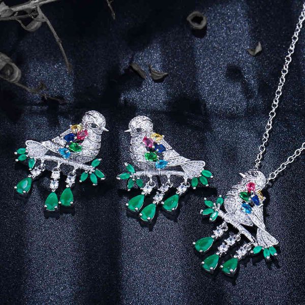 ki0072 s925 silver needle creative personality tassel bird with micro zircon earrings necklace two piece set, Black
ki0072 s925 silver needle creative personality tassel bird with micro zircon earrings necklace two piece set, Black