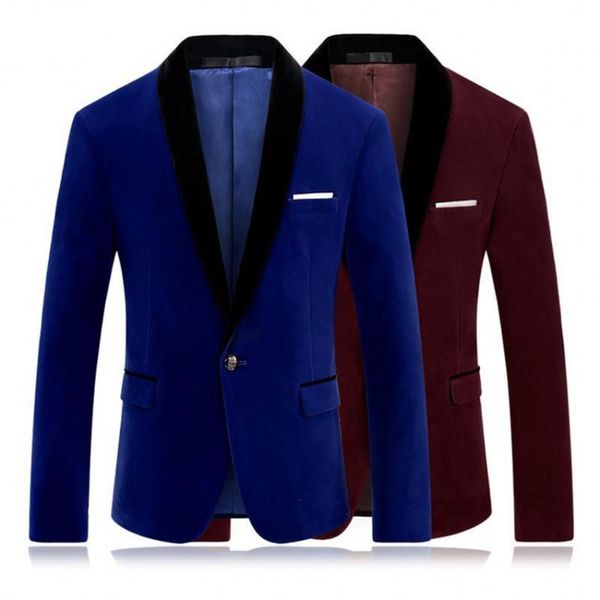 men's suits & blazers custom royal blue/burgundy velvet men jacket shawl lapel formal for slim fit vintage warm coat only, White;black
men's suits & blazers custom royal blue/burgundy velvet men jacket shawl lapel formal for slim fit vintage warm coat only, White;black