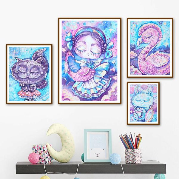 paintings cartoon cat flamingo girl dream wall art canvas painting nordic posters and prints pictures kids room nursery decor
paintings cartoon cat flamingo girl dream wall art canvas painting nordic posters and prints pictures kids room nursery decor