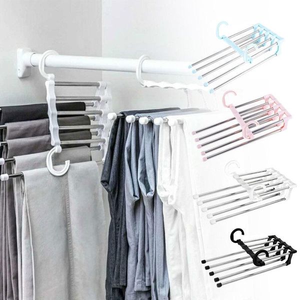 hangers & racks pants clothes holders 5 in 1 multifunctional trousers storage rack space saver wardrobe closet organizer home
hangers & racks pants clothes holders 5 in 1 multifunctional trousers storage rack space saver wardrobe closet organizer home