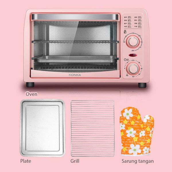 electric ovens konka pink 13l oven multifunction baking machine frying pan household bread pizza maker for kitchen
electric ovens konka pink 13l oven multifunction baking machine frying pan household bread pizza maker for kitchen