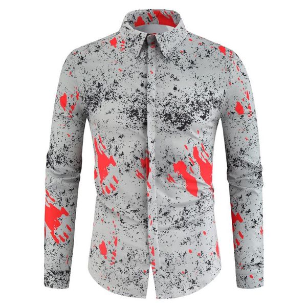 men's casual shirts autumn shirt print lapel long sleeve single breasted personality fashion loose large size male clothes, White;black
men's casual shirts autumn shirt print lapel long sleeve single breasted personality fashion loose large size male clothes, White;black