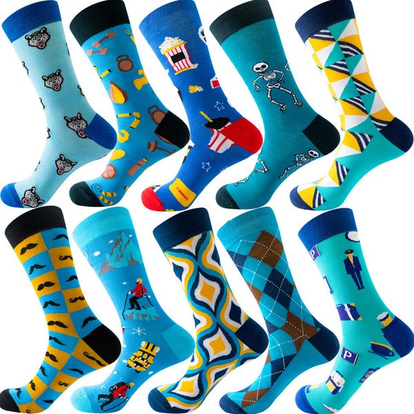 10 pairs of famous brand diamond ramen astronaut pattern hip-hop cool men's socks winter thickening long skating funny socks colorful m, Black 
10 pairs of famous brand diamond ramen astronaut pattern hip-hop cool men's socks winter thickening long skating funny socks colorful m, Black