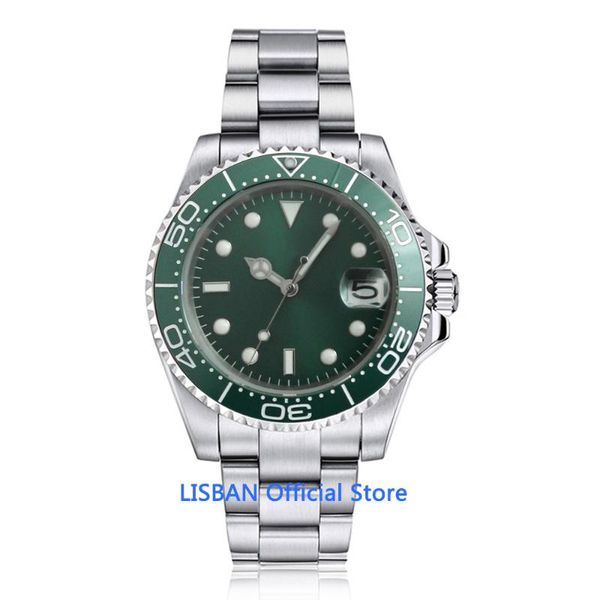 wristwatches 40mm mens watch sterile dial ceramic bezel sapphire glass luminous waterproof nh35 automatic movement male wristwatch, Slivery;brown
wristwatches 40mm mens watch sterile dial ceramic bezel sapphire glass luminous waterproof nh35 automatic movement male wristwatch, Slivery;brown