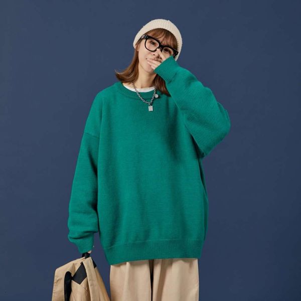 mm large sweater spring and autumn style loose wind wear outside winter with bottom coat, White;black
mm large sweater spring and autumn style loose wind wear outside winter with bottom coat, White;black