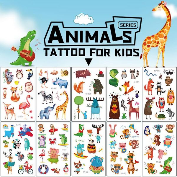 temporary tattoos 12pcs/pack kids tattoo sticker cartoon animals for children finger hand waterproof small size sets
temporary tattoos 12pcs/pack kids tattoo sticker cartoon animals for children finger hand waterproof small size sets