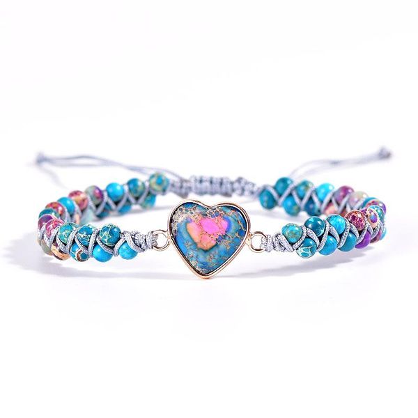 boho chic japser heart bracelet for women jewelry gifts wholesale blue charm bracelets, Golden;silver
boho chic japser heart bracelet for women jewelry gifts wholesale blue charm bracelets, Golden;silver