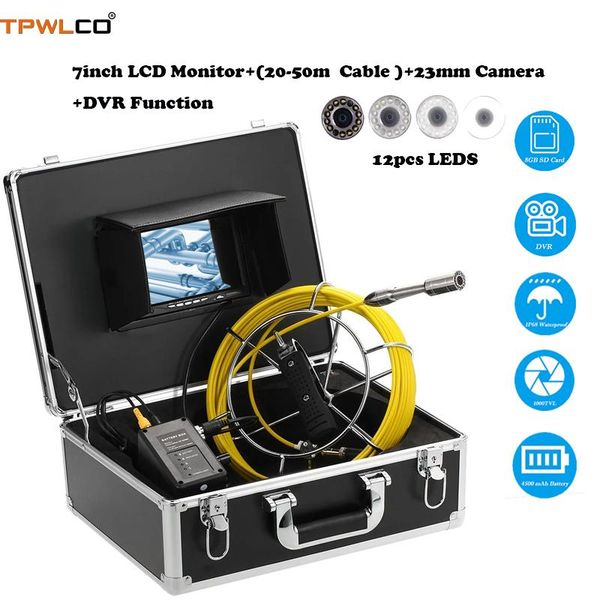 cameras 20-50m pipe cable length 7inch monitor drain sewer pipeline industrial endoscope system mini inspection camera head 23mm dvr
cameras 20-50m pipe cable length 7inch monitor drain sewer pipeline industrial endoscope system mini inspection camera head 23mm dvr