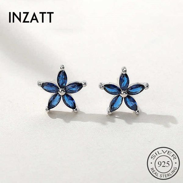 other inzareal 925 sterling silver blue zircon flower stud earrings for fashion woman party fine jewelry 2021 cute accessories gift, Golden;silver
other inzareal 925 sterling silver blue zircon flower stud earrings for fashion woman party fine jewelry 2021 cute accessories gift, Golden;silver
