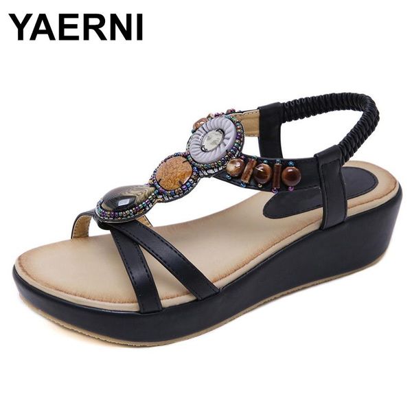 dress shoes yaerni summer comfortable sandals women platform fashion beach woman rhinestone casual footwear plus size, Black
dress shoes yaerni summer comfortable sandals women platform fashion beach woman rhinestone casual footwear plus size, Black