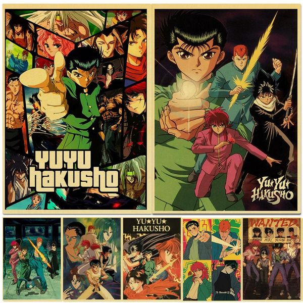 paintings vintage anime yuyu hakusho kraft paper poster home decal art painting funny wall sticker for coffee house bar decor
paintings vintage anime yuyu hakusho kraft paper poster home decal art painting funny wall sticker for coffee house bar decor