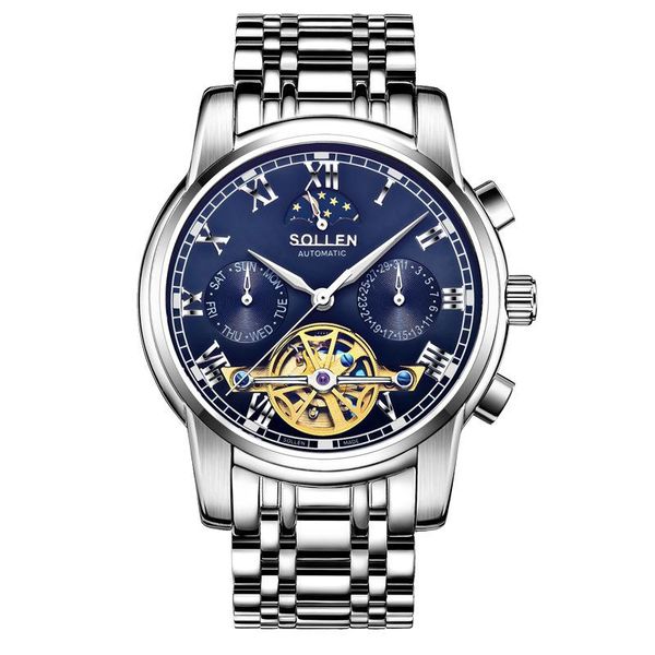 wristwatches casual automatic tourbillon mechanical watches men's luminous watch waterproof scratch-resistant business leisure sl804, Slivery;brown
wristwatches casual automatic tourbillon mechanical watches men's luminous watch waterproof scratch-resistant business leisure sl804, Slivery;brown