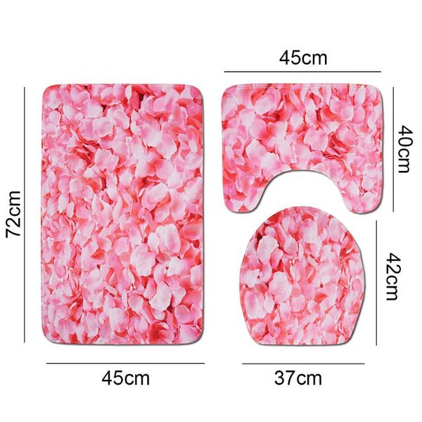 bath mats 3 pieces rug set rose petals toilet floor contour mat lid covers non-slip bathroom
bath mats 3 pieces rug set rose petals toilet floor contour mat lid covers non-slip bathroom