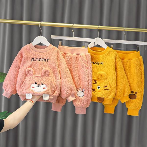 clothing sets lamb wool for baby girls boys fleece padded sweater+pants outfits kids costume cartoon children clothes suit, White
clothing sets lamb wool for baby girls boys fleece padded sweater+pants outfits kids costume cartoon children clothes suit, White