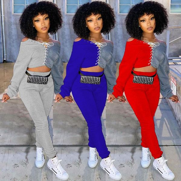 women's two piece pants women color contrast lace up crop patchwork skinny jogger sweatpant suit set sport matching outfit, White
women's two piece pants women color contrast lace up crop patchwork skinny jogger sweatpant suit set sport matching outfit, White