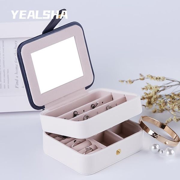 jewelry box small simple ring earring storage princess european style carrying case cosmetic bags & cases
jewelry box small simple ring earring storage princess european style carrying case cosmetic bags & cases