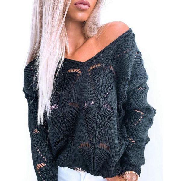 women's sweaters fashion spring fall sweater casual knitted s-xl long sleeve pink blue black pullover hollow out v-neck 2021, White;black
women's sweaters fashion spring fall sweater casual knitted s-xl long sleeve pink blue black pullover hollow out v-neck 2021, White;black