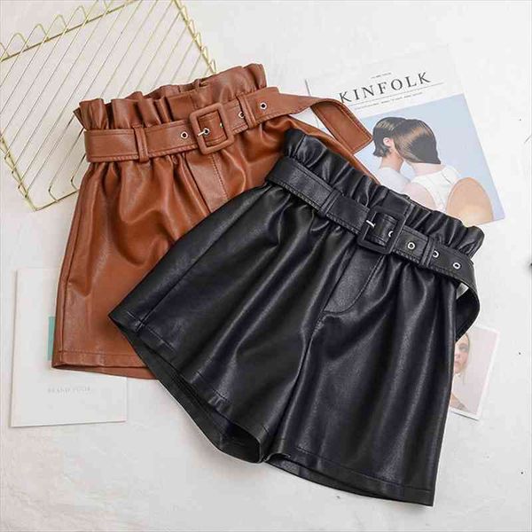 autumn pu high waist women shorts leg all match sashes casual black plus size 5xl ab1579, White;black
autumn pu high waist women shorts leg all match sashes casual black plus size 5xl ab1579, White;black