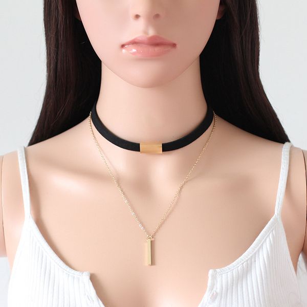 charm woman velvet chain bar chokers necklace elegant retro female collar party jewelry neck accessories 2colors, Silver
charm woman velvet chain bar chokers necklace elegant retro female collar party jewelry neck accessories 2colors, Silver