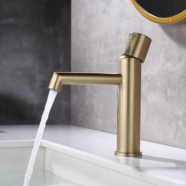 bathroom sink faucets fashion design brass faucet single hole basin mixer cold water tap,brushed gold
bathroom sink faucets fashion design brass faucet single hole basin mixer cold water tap,brushed gold