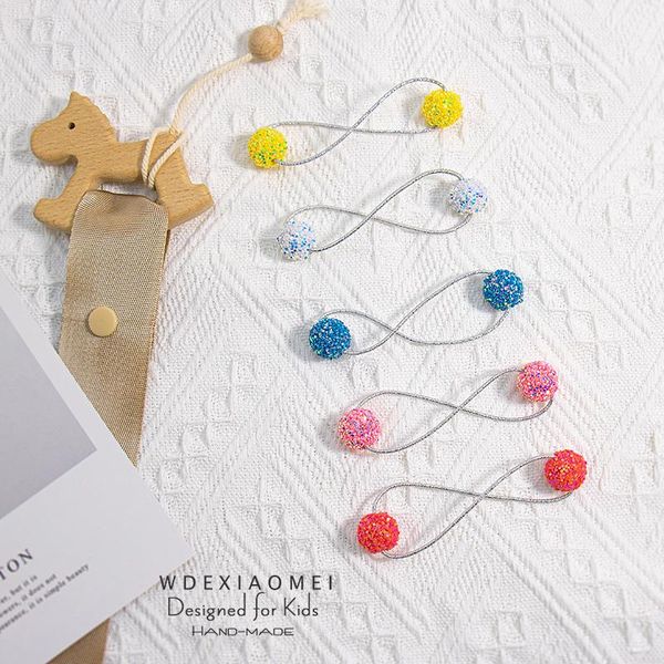 hair accessories cute candy colored rope elastic band girls women shiny ball ties braid ponytail holders rubber bands, Slivery;white
hair accessories cute candy colored rope elastic band girls women shiny ball ties braid ponytail holders rubber bands, Slivery;white