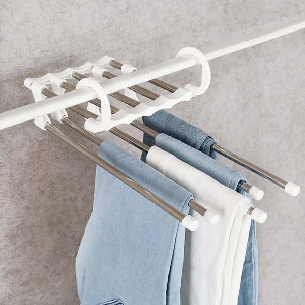 hangers & racks 5 in 1 folding trouser storage rack adjustable pants tie shelf closet organizer stainless steel clothes hanger
hangers & racks 5 in 1 folding trouser storage rack adjustable pants tie shelf closet organizer stainless steel clothes hanger
