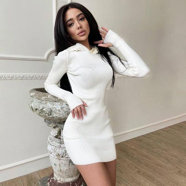 casual dresses s-3xl women knitted black hooded mini sweater dress slim basic autumn winter fall warm short outfits, Black;gray
casual dresses s-3xl women knitted black hooded mini sweater dress slim basic autumn winter fall warm short outfits, Black;gray