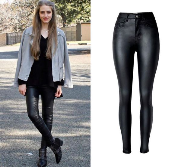 women's jeans sindydell high waist pu imitation leather women fashion black elasticity skinny slim vaqueros mujer pencil pants, Blue
women's jeans sindydell high waist pu imitation leather women fashion black elasticity skinny slim vaqueros mujer pencil pants, Blue