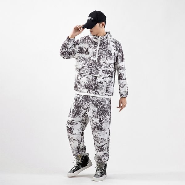 tracksuits sport suit fashion classic autumn men's 2021 large casual printed sweater pants two piece set, Gray
tracksuits sport suit fashion classic autumn men's 2021 large casual printed sweater pants two piece set, Gray